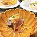 ぐりる屋島 - 実演料理のカツオの藁焼き