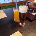 翁 本家 - ノンアルコールカクテルマンゴービアフリー、生ビール琥珀エビス