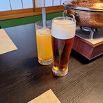 翁 本家 - ノンアルコールカクテルマンゴービアフリー、生ビール琥珀エビス