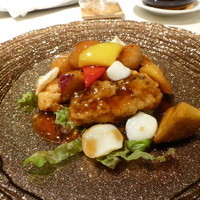 文菜華 - 真鯛と秋の味覚の甘酢あんかけ