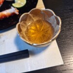 翁 本家 - 茹でたらば蟹の蟹酢