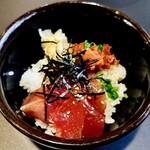 麺屋　たか - 追い飯の海鮮丼（税込200円）美味しかったです