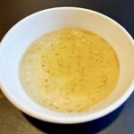 麺屋　たか - 冷製塩スープ！あっさりして口直しにピッタリです