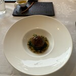 カステロ ヌォーボ - 2皿目
      すっぽんと蓮根、桜海老の揚げニョッキ。