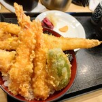 天冨久 - ランチ 穴子天丼 2800円