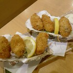 すし酒家 一歩 - 刺身の鮮度も申し分ないし、初めて頼んだ牡蠣フライもとっても美味しかったです♪