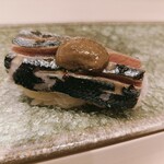 鮨 ひろ海 - サンマ 肝添え