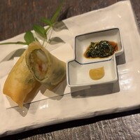 神宮前もくち - 海老ぎっしり春巻き