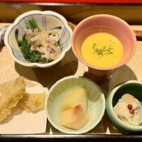 神宮前もくち - 先付けの季節の前菜5種盛
