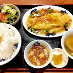 中華飯店てんじく 野口店 - 芙蓉蟹（かに玉）定食