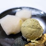 うを徳 - 2025.8 市川産梨と抹茶のアイスクリーム