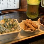 わたや - お通し3品