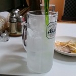 めだかタンタン - おかわりです！キンキンに冷えてます！