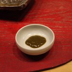 お料理 ちゃとら - アワビのキモ、湯加減が難しいそうです