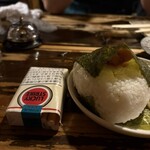 焼鳥 弁慶 - おにぎり（明太子）　爆弾おにぎりサイズ