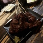 焼鳥 弁慶 - 名物牛サガリ（1テーブル1人2本迄）　　　　　　　　　※時と場合によるので要確認
