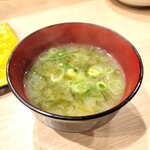 色とり鳥 - あおさの味噌汁