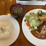 フィカルーム - ランチハンバーグ。