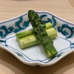 兄弟寿し - アスパラ塩焼き