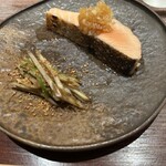 永山 - 時しらずと新玉ねぎ、牛蒡の胡麻和え