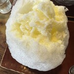 納言志るこ店 - ミルク金時＋アイス＋アズキ増量