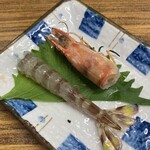 立呑み処 入部酒店 - 活車エビ