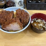 とんかつ零 - 焼きカツ丼特上　断面