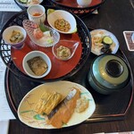 望楼NOGUCHI函館 - 【函館海宝盛】海峡本マグロタタキ、函館イカ&サーモンイクラ、恵山産夏ダラの昆布〆【焼物】お出汁の利いた出汁巻き玉子、函館産自家製一塩本マス