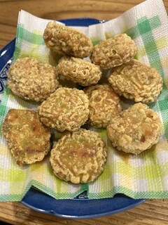 はるき屋 - 紅生姜枝豆さくさく揚げ