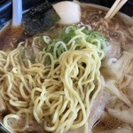 支那そば一真 - 麺の様子