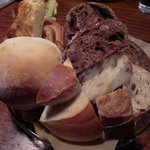 ルーエプラッツ ツオップ - 朝食パン盛り合わせ