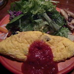 ルーエプラッツ ツオップ - えびとオリーブオムレツ