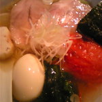 RAMEN CiQUE - 塩ラーメン、白味玉＆焼きトマトトッピング