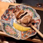 焼鳥しん - 鴨ねぎま（塩、レモン）