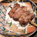 焼鳥しん - はつ（塩、西洋わさび）