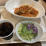 タリーズコーヒー - パスタとドリンクとサラダセット