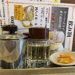 長崎ちゃんぽん・皿うどん 球磨 - カワイイネコ型ポットの｢練り辛子　業務用に変更｣