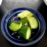 月山軒 - 自家製お新香‥