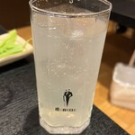 お好み焼き・もんじゃ しあわせや - レモンサワー　450円