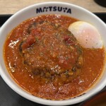 松屋 - うまトマハンバーグ　超絶品❤️  ニンニク超効いてるw