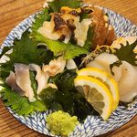 函館貝刺し3種盛り合わせ