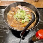 くるま - もつ煮うどん