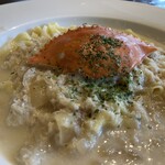 マスタードシード・電車食堂 - 渡り蟹のカニクリームパスタ