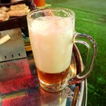 トントン - 泡8割のビールw