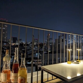 恵比寿を見渡すができるテラス