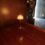 カフェ・鈴木 - テーブルのキャンドル