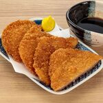 大衆酒場の薄切りハムカツ