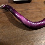 ウエストパパ - 牛タンの柔らかソテーに添えられていた茄子マー坊