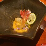 銀座 しのはら - ぼたんえび紹興酒漬け