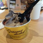 BON OKAWA 軽井沢チョコレートファクトリー - 濃厚チョコにストロベリーソース！旨い